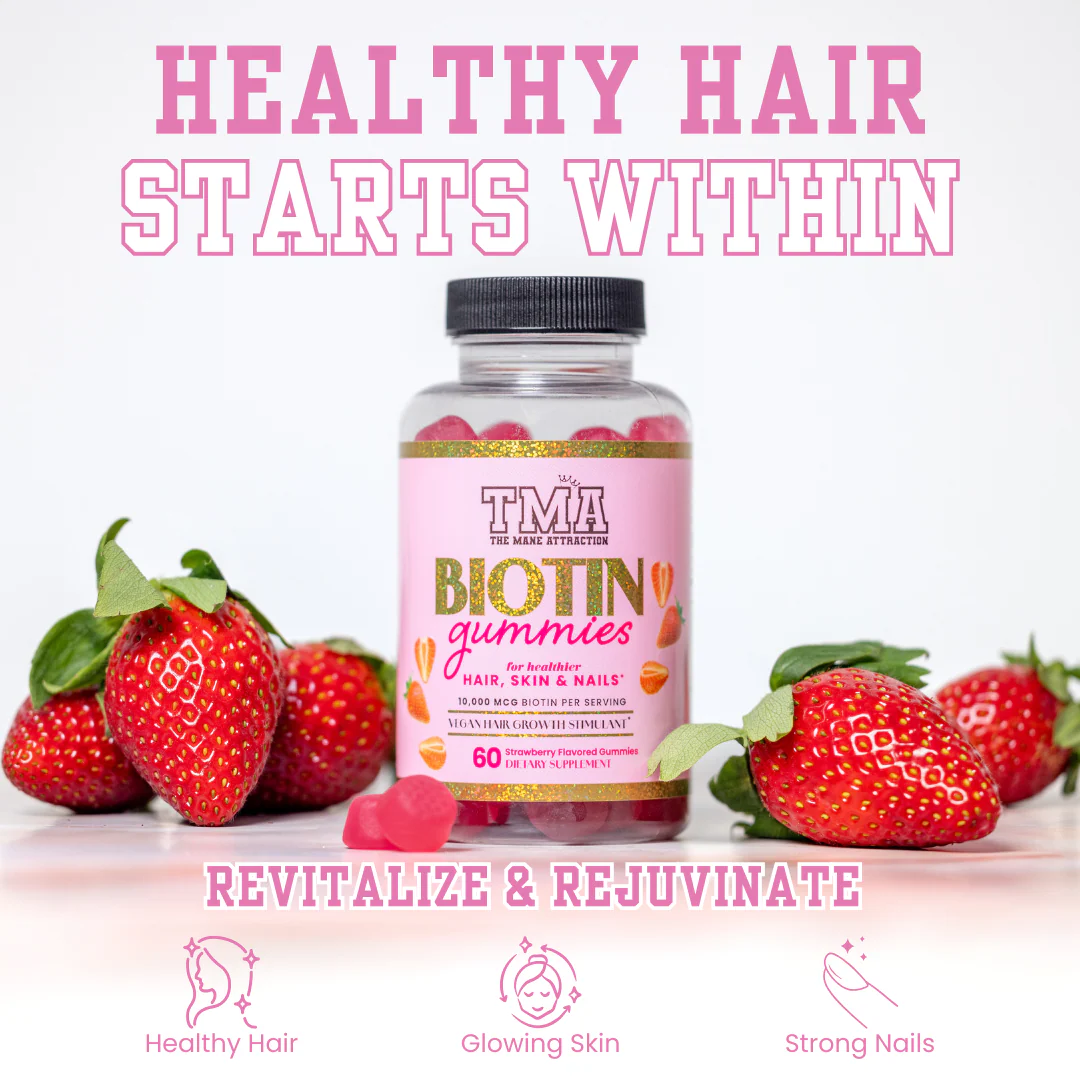 Biotin Hair Growth, Skin & Nail Gummies- 60ct - Image 3