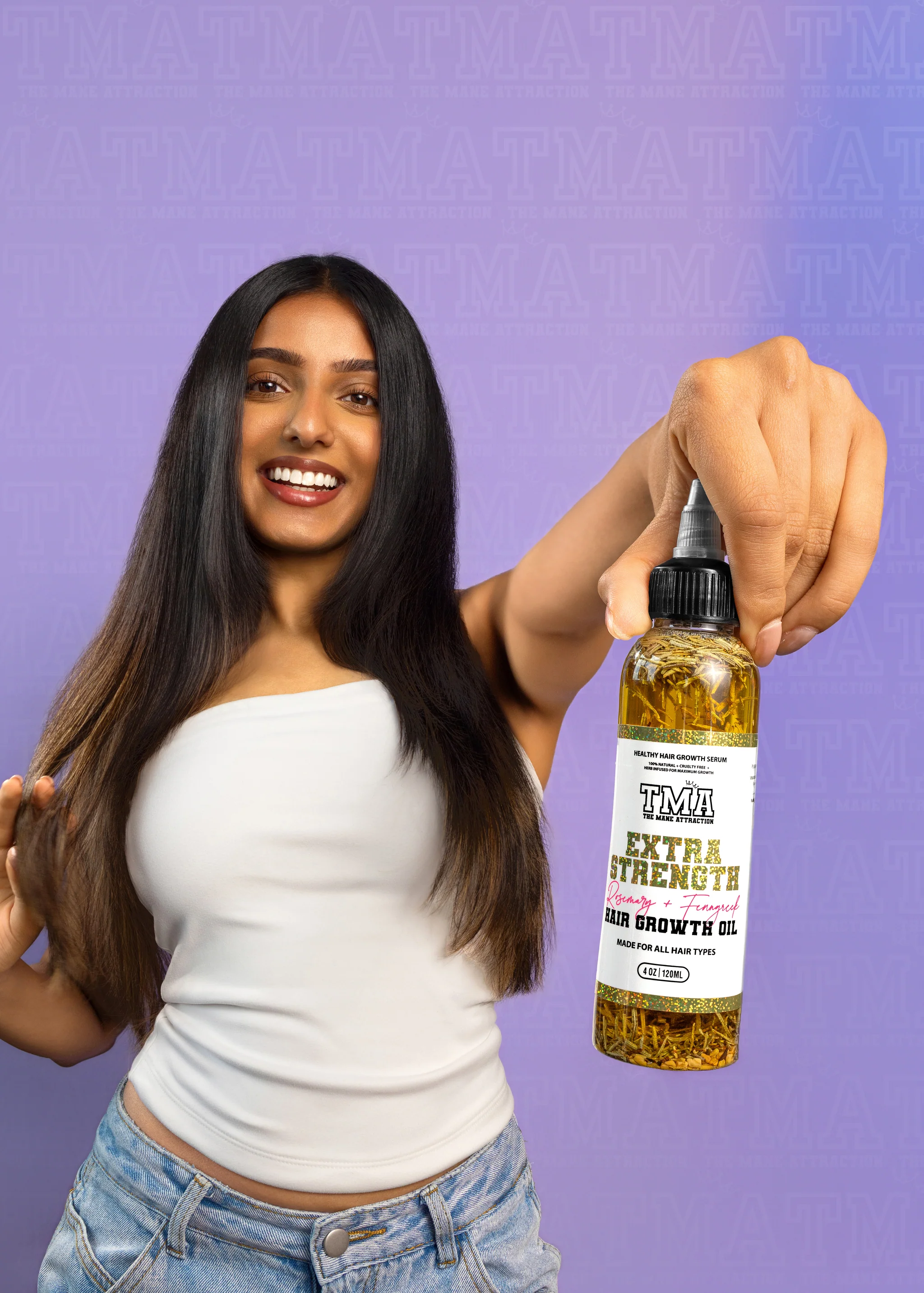 Jumbo Extra Strength Rosemary+Fenugreek Herbal Hair Growth Oil - Image 6